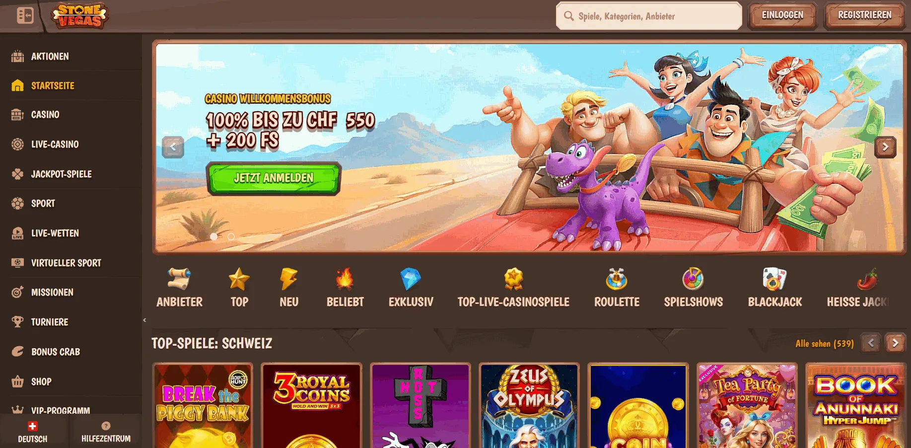 Stone Vegas Online Casino aus dem Ausland alt: Stone Vegas ausländisches Online Casino